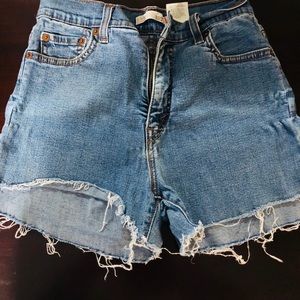 Levi’s High Waisted Cut Offs